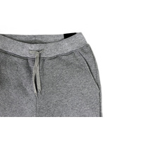 Mens Skinny Track Pants Joggers Trousers Gym Casual Sweat Cuffed Slim Trackies Fleece - Heather Grey - S thumbnail