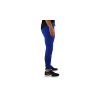 Mens Skinny Track Pants Joggers Trousers Gym Casual Sweat Cuffed Slim Trackies Fleece - Royal Blue - XL thumbnail