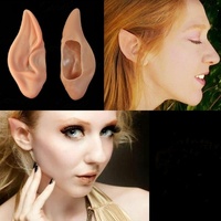 ELF EARS Halloween Costume Accessory Fancy Dress Alien Wizard Vampire Pointed thumbnail