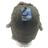 DENTS Russian Ushanka Trapper Hat Ski Army Aviator Trooper - Khaki - 55cm thumbnail