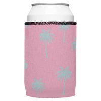 Palm Trees Aqua Pink Stubby Cooler 2-Pack - Standard thumbnail