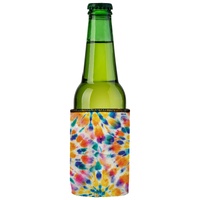 Rainbow Spiral Tie-Dye Stubby Cooler - Standard thumbnail