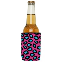 Pink Leopard Print Stubby Cooler - Standard thumbnail