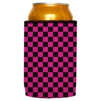 Pink Checkerboard Stubby Cooler - Standard thumbnail