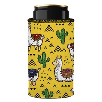 Llamas & Cactus Stubby Cooler - Standard thumbnail
