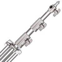 Hridz Stainless Steel 2.8m Heavy Duty Light Stand for Studio Softbox Bowen Lights Photography Studio 280cm Tripod thumbnail