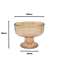 Authur Dessert Glass Bowl - 200ml brown thumbnail