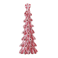 Desktop Miniature Christmas Tree with Candy Cane Top thumbnail