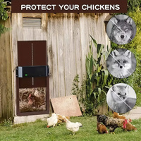 NNETM PCS Automatic Chicken House Coop Door Light-Sensitive Night And Morning Delay Auto Guard Door Opening For Chickens thumbnail