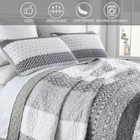 Bespoke Quilted Bedspread and Pillowcases Set: Tailored Luxury for Your Home - Queen size thumbnail