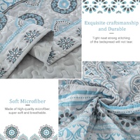 Joyful Quilted coverlet and pillowcovers set: Brighten Up Your Bedroom - Queen size thumbnail