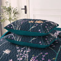 Abstract Quilted coverlet and pillowcovers set: Unique and Artistic - Queen size thumbnail