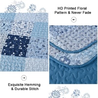Charming Quilted coverlet and pillowcovers set: Timeless Appeal - Queen size thumbnail
