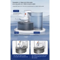 Smart Pet Water Dispenser - Tilted Design, Fresh Water Supply, Automatic Water Bowl for Cats and Dogs thumbnail