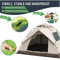 210*200*135cm Outdoor Family Instant Ultralight Portable Folding Popup Waterproof Oxford Fiberglass Automatic Tent For Camping Events thumbnail