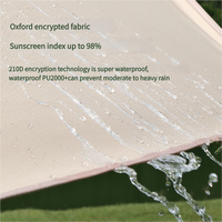 520*420 cm Hexagon Camping Tent Tarp - Waterproof, UV Protection, Sunshade Canopy Shelter for Camping, Hiking, Picnic thumbnail