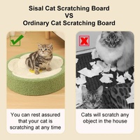Strawberry-Shaped Cat Scratcher Bed - Fun Sisal Pad for Cats 40*40*10cm thumbnail