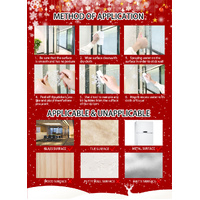 Christmas Window Stickers - Festive Santa Claus, Penguin, and Reindeer Decals for Holiday Home Decor - 2 Set of 16 Sheets (25*35cm) thumbnail