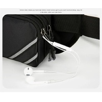 Water-Resistant Running Waist Pack with Bottle Holder - Adjustable Fitness Belt for Men thumbnail