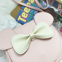 Adorable Bow Bear Crossbody Bag for Kids - Pink Shoulder Bag 18*17*8cm thumbnail