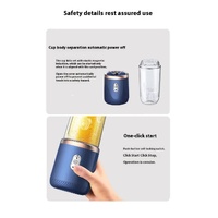 Portable High-Speed Blender with USB Rechargeable Battery - 2-in-1 Bottle and Cup Design, Compact and Powerful thumbnail