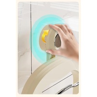 Wall-Mounted Pot Lid Organizer Rack - Kitchen Storage Holder with Adhesive Mount (31.5 x 20.8 x 3.5 cm) thumbnail