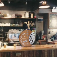 Rustic Perpetual Wooden Calendar | Decorative Home & Desk Accessory 20*18cm Moon shape thumbnail