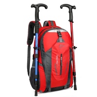 Blue Lightweight Hiking Backpack - Waterproof Outdoor Travel & Camping Bag with Multi-Compartment Design thumbnail