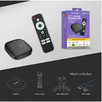 Android TV Express 8K+ Streaming Box - Ultra HD Android 13.0, 2G+8G with Voice Bluetooth Controller thumbnail