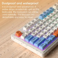 Green L98 High-Performance Triple Mode Keyboard - Wired, Wireless & Bluetooth RGB Gaming & Office Quiet Keyboard thumbnail