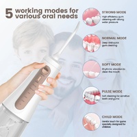 Black Portable Rechargeable Water Flosser – Handheld Oral Irrigator for Teeth & Gums thumbnail