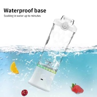 Black 600ml Large Capacity Juicer Cup - Rechargeable Portable Multifunctional Ice Crushing & Fruit Blender thumbnail