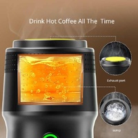 Silver Portable Fully Automatic Espresso Coffee Machine - Universal 3-in-1 Capsule, Coffee Powder & Espresso Maker thumbnail