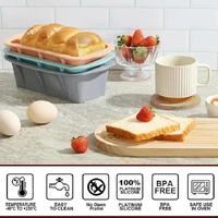 Pink 7-Piece Silicone Bakeware Set with Whisk, Spatula, Brush, Gloves, and Cake Molds for Home Baking thumbnail