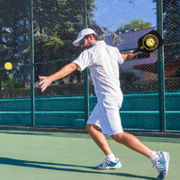 Bubble Hall Fiberglass Pickleball Paddle Set - Vibrant Design for Enhanced Gameplay thumbnail