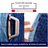 M 21-24 Inch Elastic Luggage Cover with Zipper, Travel Suitcase Protector, Scratch Resistant Luggage Cover thumbnail