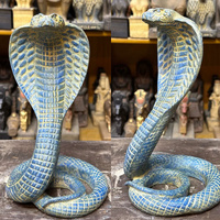 Grey Decorative Resin Cobra Statue - Unique Animal Figurine for Home Decor & Creative Gifts thumbnail