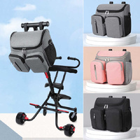 Grey Universal Stroller Organizer Bag - Multi-Pocket Hanging Storage Bag for Baby Essentials thumbnail