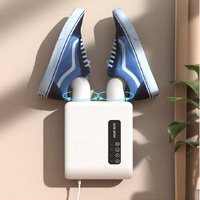 White Wall-Mounted Intelligent Shoe Dryer - 360° Warm Air Fast Drying System with Constant Temperature thumbnail