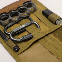 Khaki Car Sun Visor Organizer - Tactical Molle Storage Panel with Multi-Pocket Design thumbnail