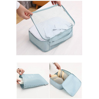 Light Blue Travel Packing Cube Set - 7-Piece Luggage Organizer for Clothes, Toiletries, and Accessories thumbnail