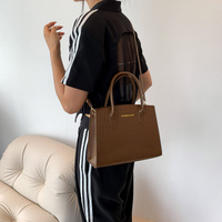 Black Elegant Faux Crocodile Leather Handbag - Stylish Tote Bag with Adjustable Strap thumbnail