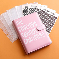 Yellow 100-Day Savings Challenge Cash Binder with Tracker and Refillable Notebook thumbnail