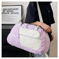 Pink Large Capacity Travel Backpack – Multi-Function Carry-On Bag for Clothes, Luggage Storage, and Business Trips thumbnail