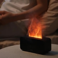 Black Timing Simulation Aroma Diffuser Usb Household Flame Humidifier Aromatherapy Machine Spray Air Flame Humidifier Diffuser thumbnail