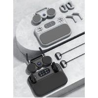 Grey 6-in-1 Multifunctional Fitness Board – Ab Wheel, Automatic Rebound, Fat Burning and Core Strengthening Home Workout Equipment thumbnail