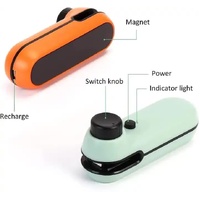 Black Portable Mini Food Vacuum Sealer - Convenient Household Snack Bag Sealing Machine thumbnail