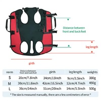 S Red Multifunctional Pet Backpack with Adjustable Straps, Outdoor Assist Walking Harness Carrier for Dogs And Cycling Dog Backpack thumbnail