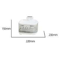 White 4.5L Rechargeable Pet Water Fountain for Cats & Dogs - Automatic Circulating Water Dispenser with Large Capacity thumbnail