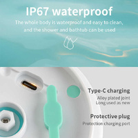 White Electric Bath Brush & Multi-Functional Massager – Long Handle Waterproof Body Cleansing Tool thumbnail
